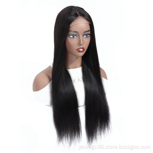 Cheap For Women Remy Human Hair Lace Wig Wholesale Mink Brazilian Straight Cuticle Aligned Human Hair 4X4 Swiss Lace Closure Wig